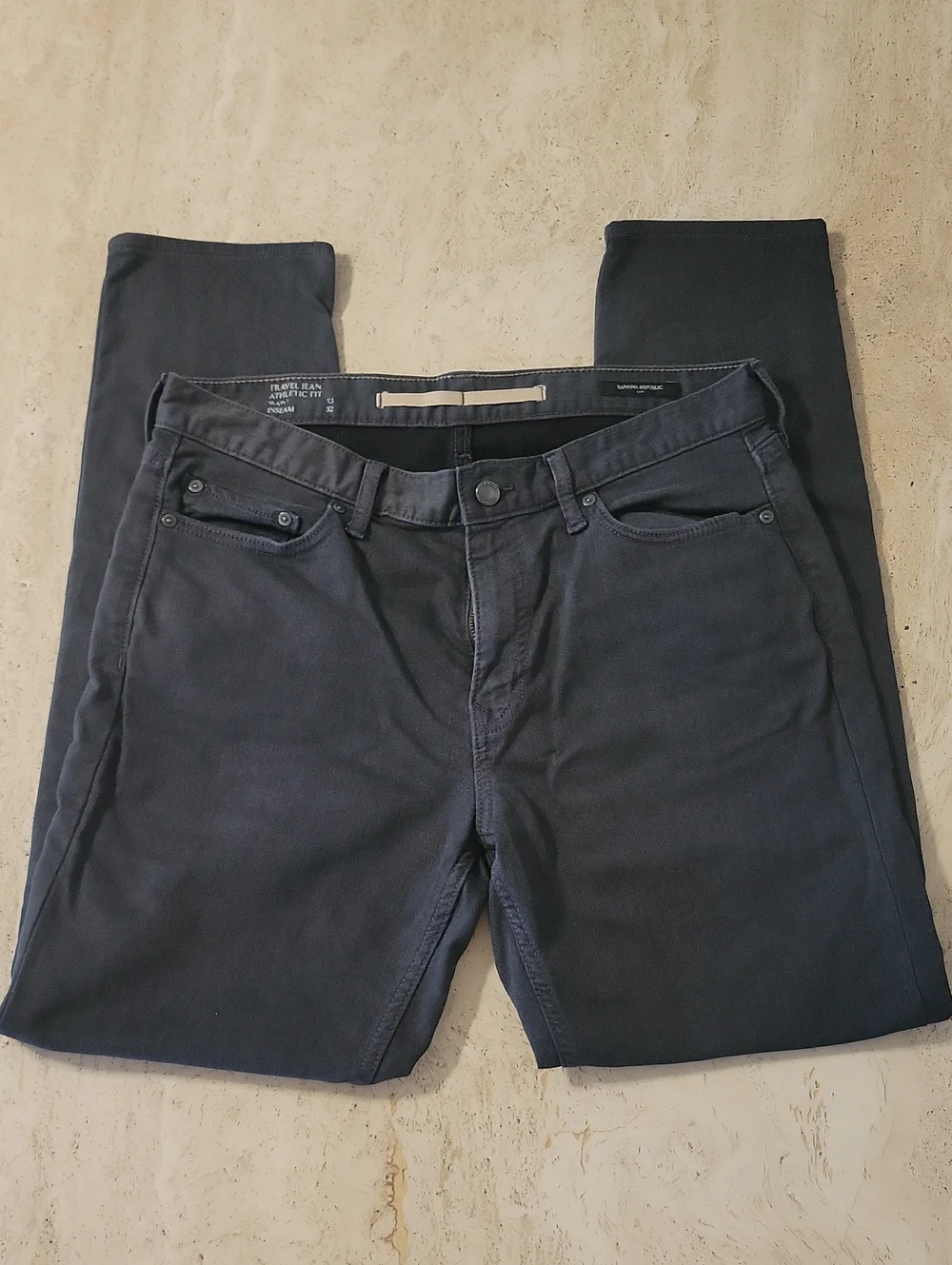 Banana Republic Slim Straight Men's Pants in Dark Navy